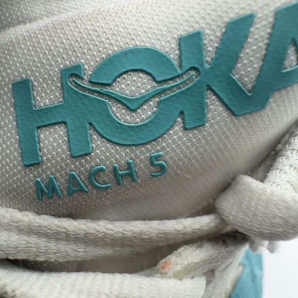 Hoka One One Womens Mach 5 1127894 WFM White Running Shoes Sneakers Size 9 B - Picture 7 of 9